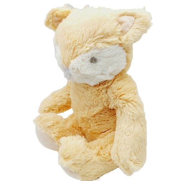 Silver One Fox Plush Stuffed Animal Lovie Toy 9" Sitting Embroidered Eyes - Picture 1 of 8